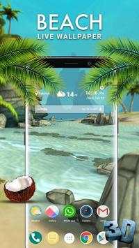 Beach 3D Live Wallpaper 2018 4 تصوير الشاشة