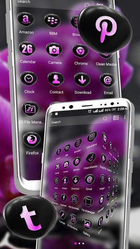 Orchid Flower Launcher Theme screenshot 2