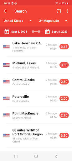 My Earthquake Alerts - Map screenshot 2