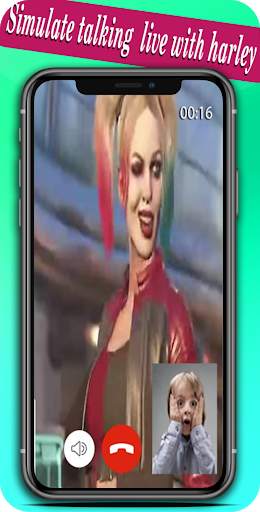 scary harly video call and chat simulation screenshot 3