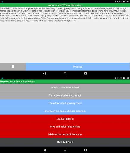 Improve Social Behaviour Demo screenshot 9