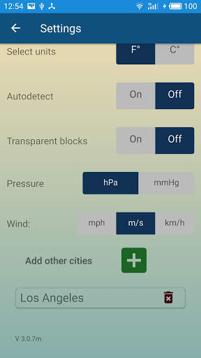 Weather forecast clock widget screenshot 7