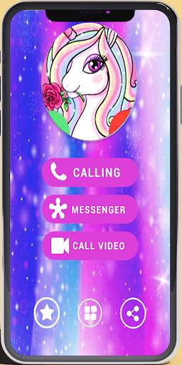 Fake call -From Princess unicorn doll screenshot 3