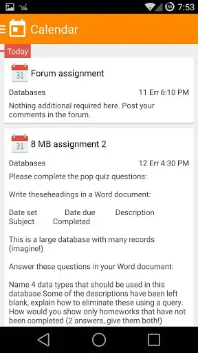 MDroid for Moodle screenshot 5