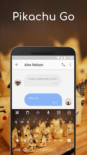 Cute Keyboard Theme for Pikashu screenshot 2