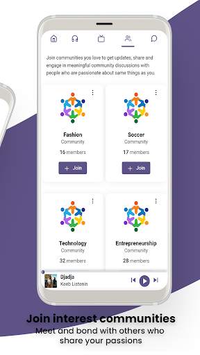 Keeb: True Social, Communities, Music screenshot 4