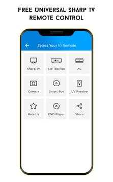 Free Universal Sharp Remote Control screenshot 1