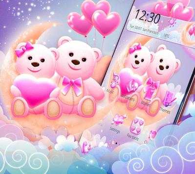 Cute Teddy Love Theme screenshot 4