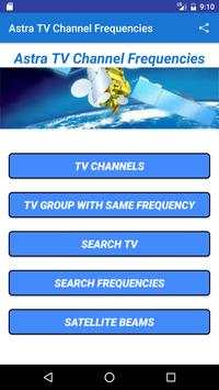 Astra TV Channel Frequencies स्क्रीनशॉट 1