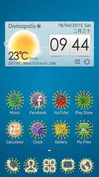 Fireworks GO Launcher EX Theme screenshot 1