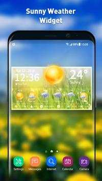 Live weather & clock widget screenshot 2