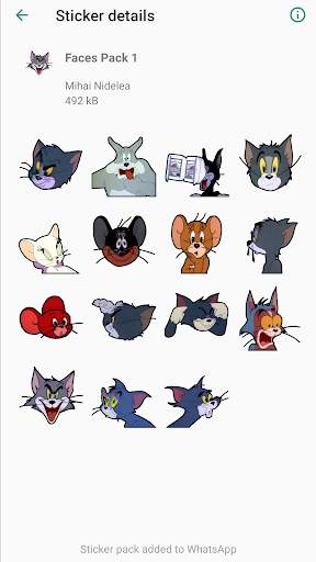 Tom and Jerry Stickers for WhatsApp screenshot 4