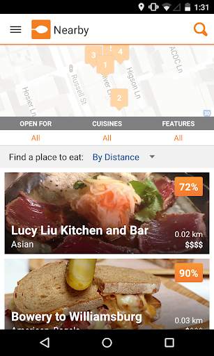 Urbanspoon Restaurant Reviews screenshot 1