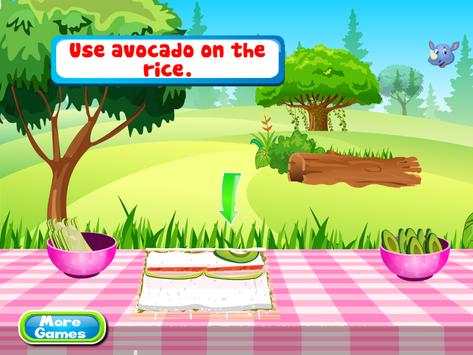 Sushi fish cooking games screenshot 5