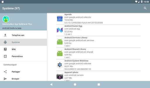 Gestionnaire d'applications système screenshot 12
