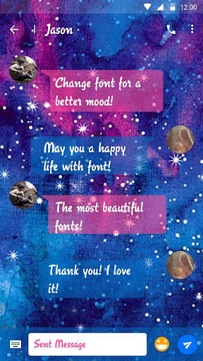Agent Galaxy Font for FlipFont screenshot 4