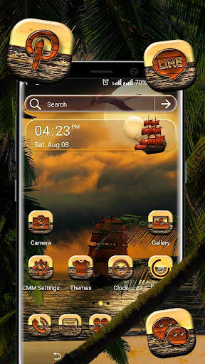 Sea Sunset Launcher Theme screenshot 1