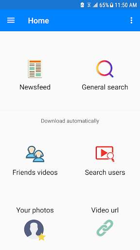 Download Videos and Photos: Facebook & Instagram screenshot 1