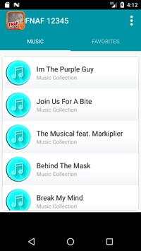 FNAF Songs 12345 Full screenshot 1