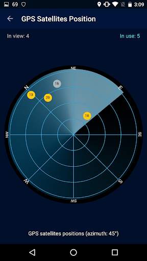 GPS-Status Data: Signal,Radars screenshot 1