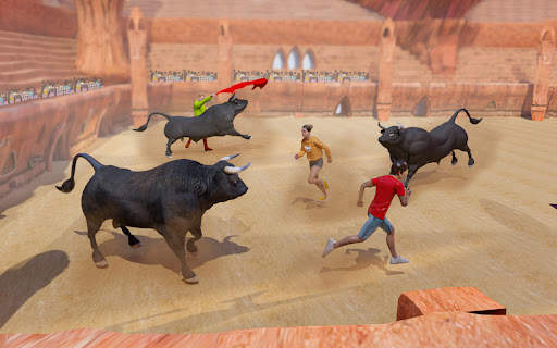 Angry Bull Attack Cow Games 3D screenshot 4