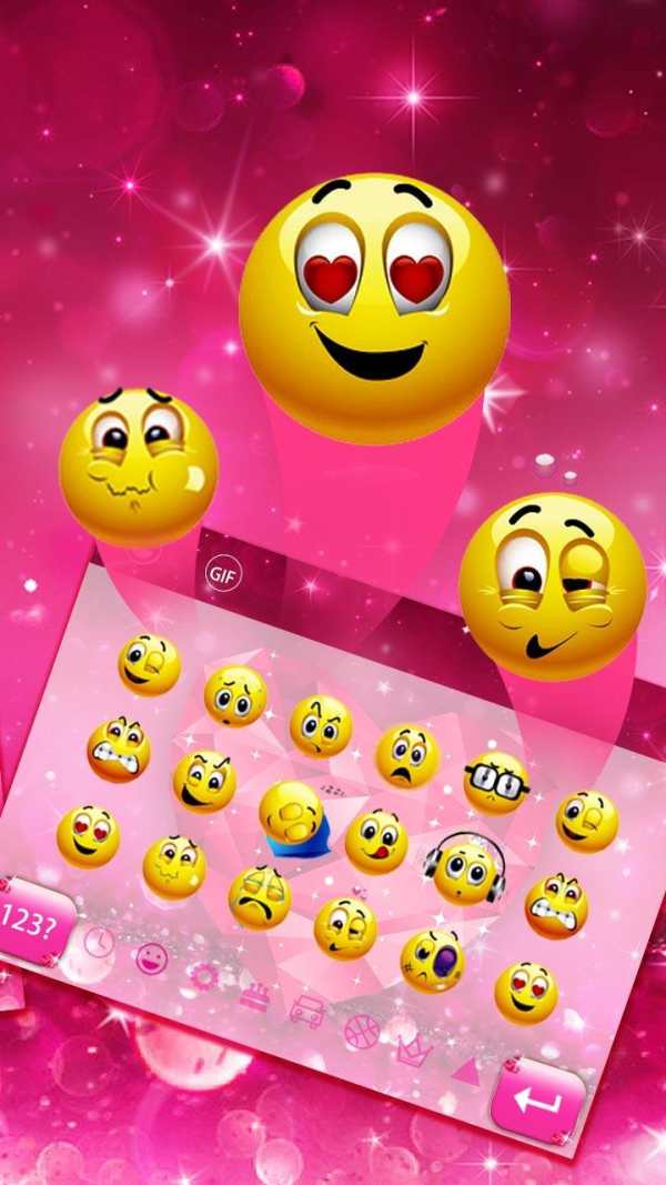 Shiny Romantic Red Heart Keyboard screenshot 3