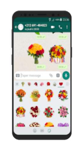 Flowers stickers 2020 🌹 WAStickerApps flowers screenshot 6
