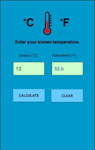 Celsius and Fahrenheit Temperature Conversion 3 تصوير الشاشة