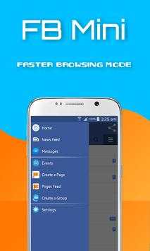Mini For Facebook - FB Mini screenshot 2