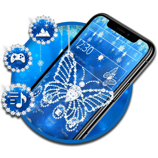 Shiny Diamond Butterfly Theme icon
