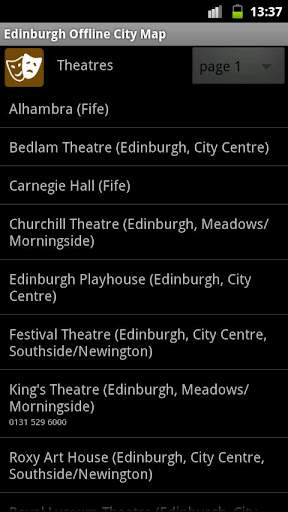 Edinburgh Offline City Map screenshot 2