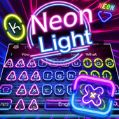 Tema di tastiera LED neon colorato icon