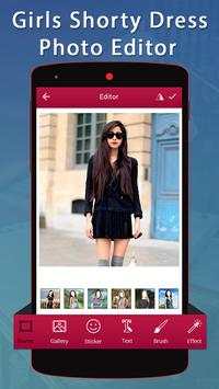 Girls Shorty Dress Photo Editor screenshot 1