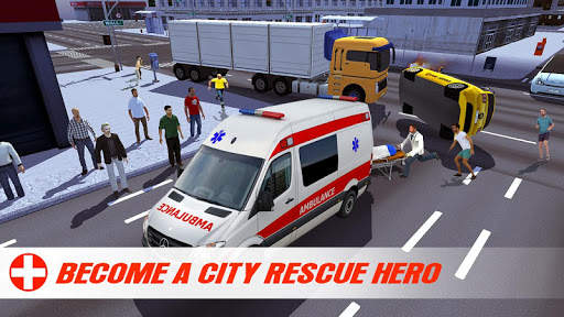 Ambulance Driving Game: Rescue screenshot 1