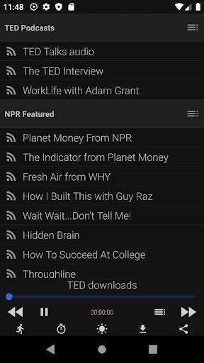 TED talks download & play talks (tedx) NPR screenshot 2