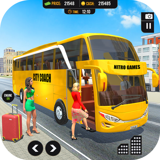 City Bus Driving Coach Games आइकन