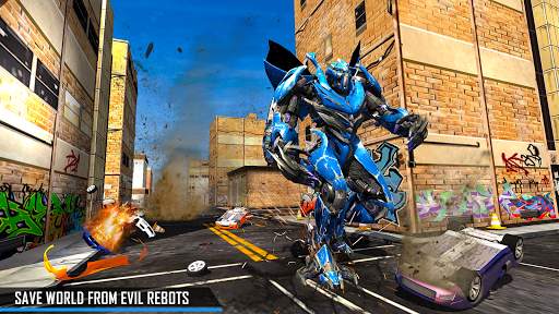 Shark Robot Transformation Game screenshot 2