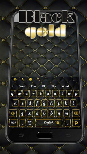 Black Gold Keyboard स्क्रीनशॉट 1