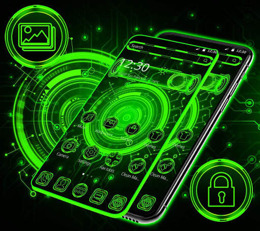 Green Technology Launcher Theme💖 screenshot 1