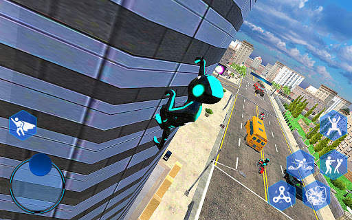 Vegas Neon Iron Stickman Rope Hero Crime Simulator screenshot 3