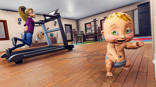 Virtual Baby Life Simulator - Baby Care Games 3D screenshot 3
