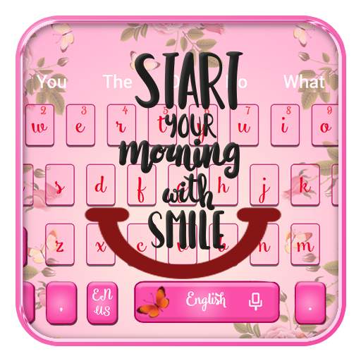 Lovely Wakeup Quotes Keyboard Theme 10001002
