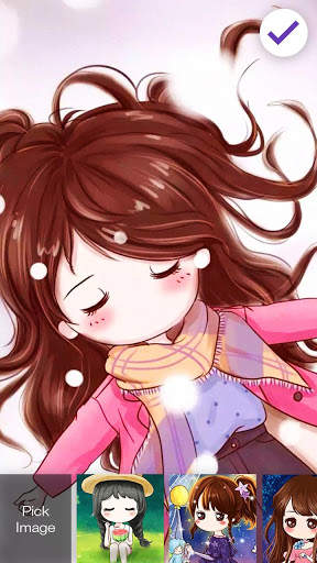 Beautiful Chibi Girl Screen Lock screenshot 3