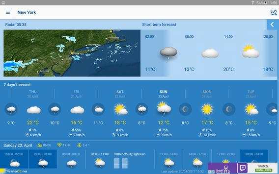 WeatherPro Free स्क्रीनशॉट 6