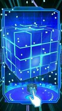 3D Sparkle Neon Cube Theme screenshot 3