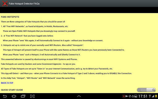 Fake Hotspot Detector -AntiSpy 6 تصوير الشاشة