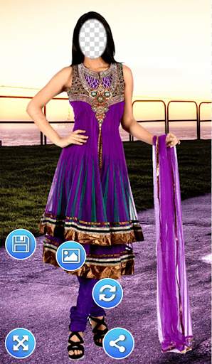 Stylish Churidar Photo Frames screenshot 2