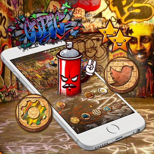 Street Graffiti Launcher Theme icon