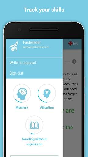 Fastreader — speed reading, memory and attention screenshot 4