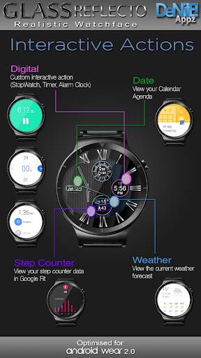 Glass Reflecto HD Watch Face screenshot 4